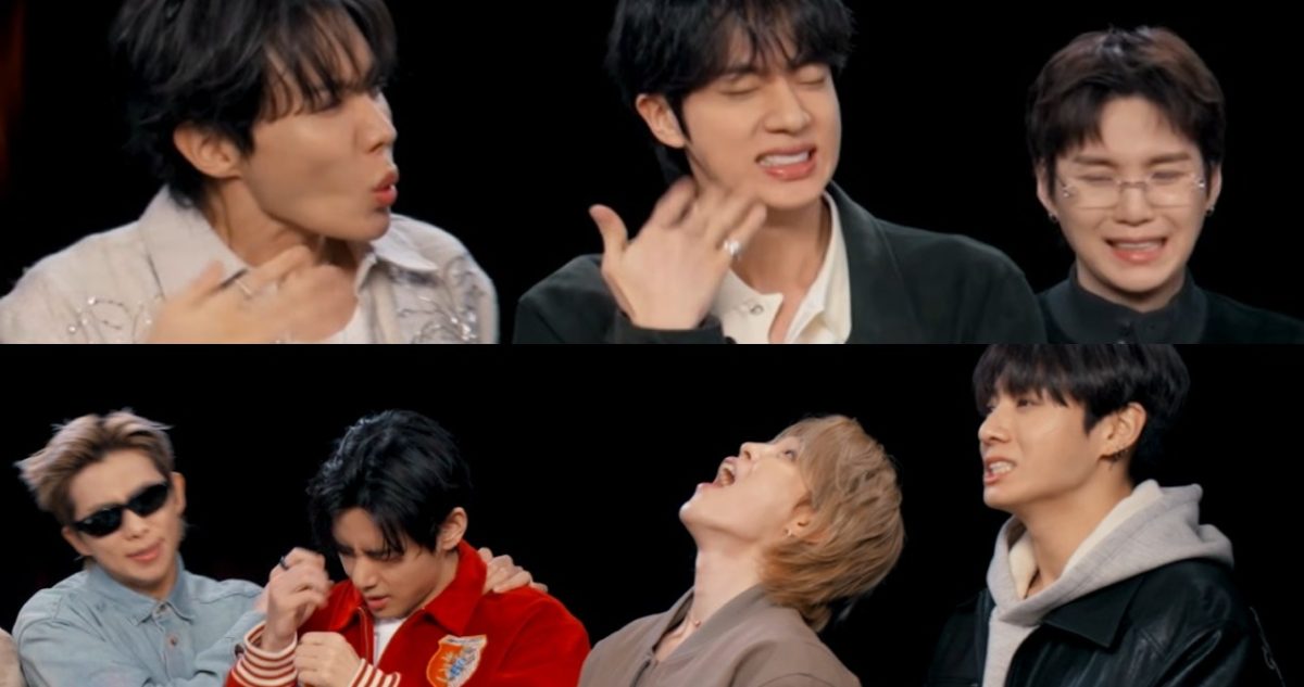 BTS Members Navigate Spicy Challenge on Popular Interview Series