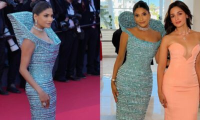 Cannes 2026: 'Dubai Bling' Star Farhana Bodi Dazzles in Crystal-Adorned Blue Dress Alongside Alia Bhatt