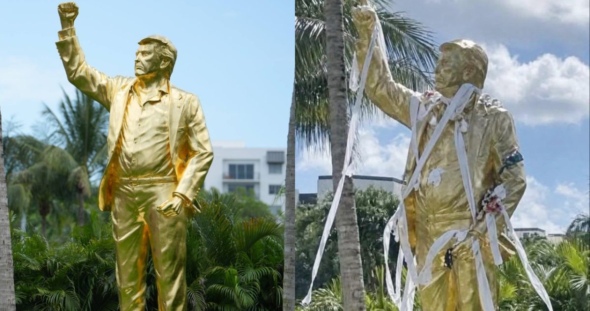 Viral Photo of Donald Trump Statue in Miami Raises Questions About Its Condition