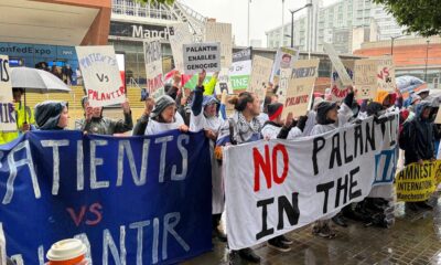 Protesters Rally Against Palantir NHS Data Deal at UK Healthcare Conference
